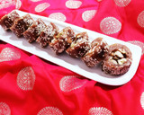 A picture of step 9 of Dates and Dry Fruits Roll.