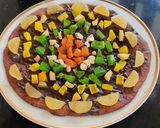 A picture of step 7 of Chocolate paratha pizza.