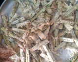 A picture of step 4 of Kurkuri bhindi.