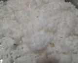 A picture of step 1 of Narali bhat (Coconut rice).