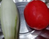A picture of step 1 of Cucumber & Tomato Raita.