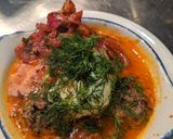 A picture of step 5 of Kofta iskender.