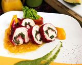 A picture of step 13 of Sumac Chicken Roulade In Pumpkin Puree.