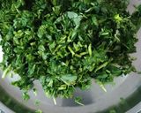 A picture of step 1 of Aloo Methi Paratha.