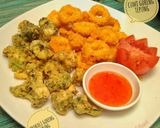 Foto langkah ke 6 dari resep Calamari dan brokoli goreng tepung.