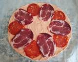 Pizza coppa/chorizo/miel étape de la recette 1 photo