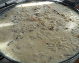 Foto del paso 4 de la receta: Arroz cremoso con setas y gambas
