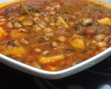 A picture of step 2 of Sweet potato & beans porridge🍽.