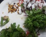 A picture of step 5 of Idli with chutney.