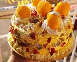 A picture of step 10 of Mother's day special rasmalai cake.