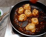 A picture of step 12 of DEVIL MOMOS | SPICY VEGETABLE MOMO IN Chilli GARLIC SAUCE.