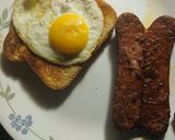 A picture of step 4 of VashBake Open Face Sunny Side Up.