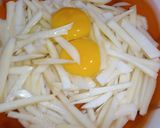 A picture of step 1 of Egg Fries Fritters.