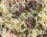 Foto langkah ke 9 dari resep Creamy Fettuccine or Spaghetti Carbonara.