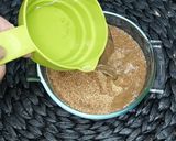 A picture of step 1 of Burghul kabab.