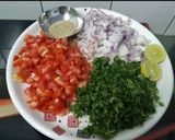 A picture of step 3 of Grilled Pear Quinoa Tabbouleh.