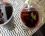 A picture of step 5 of Hibiscus drink.