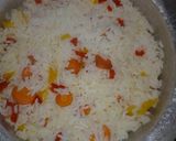 A picture of step 6 of Vegetable rice.