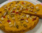 A picture of step 7 of Suji Mango Cake.