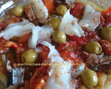 Foto del paso 3 de la receta: Ensalada de quinoa bacalao ahumado y pimientos asados