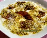 A picture of step 7 of Modern Rice Pudding 🍜 with Yogurt, Coconut, and Caramelized Pistachios.