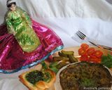 A picture of step 16 of Persian frittata with herbs (Kookoo Sabzi).