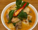 A picture of step 8 of Red Curry Chicken with Pickled Bamboo Shoots.