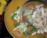 A picture of step 2 of Red Thai Veg Curry.