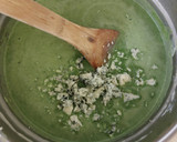 Foto del paso 5 de la receta: Crema de queso azul y espinacas