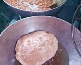 A picture of step 10 of Chole -puri.