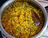 A picture of step 3 of Lilva Pulav/ Pigeon peas Pulav.