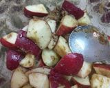 A picture of step 4 of Apple chaat.