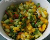 A picture of step 2 of Mango Salsa.