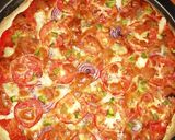 A picture of step 3 of Beef pizza.