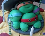 A picture of step 16 of Vickys Ninja Turtle Pizza / Sewer Cake - Instructional.