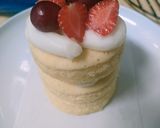Foto langkah ke 7 dari resep Bolu Susu Kukus Stroberi.