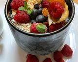 Une image de l'étape 7 de 🥞🍯 Healthy breakfast avoine chia ☕️ fruits rouges 🍓🍒🫐.