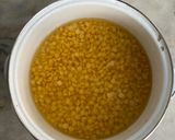 A picture of step 1 of Chana Dal ❦.