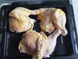 Pollo a la mostaza al horno con Arroz y Papas rústicas