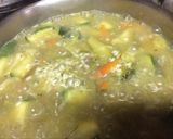 Foto del paso 3 de la receta Arroz meloso de habas, zanahoria, calabacín y brócoli