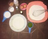 A picture of step 1 of Red velvet cake🎂.