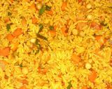 A picture of step 5 of Rich coconut fried rice.