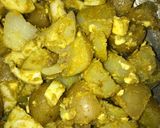 Foto del paso 3 de la receta: Ensalada de papines y huevo duro al curry