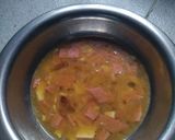 A picture of step 3 of Fried Eggs with brawn & cheese.