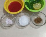 A picture of step 1 of RoohAfza Lemon Cooler.