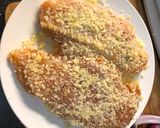 Foto del paso 1 de la receta: Pechuga en costra de parmesano y champiñones rostizados