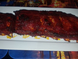 Costillas adobadas al horno con salsa de kétchup y miel