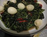 Foto langkah ke 10 dari resep Tumis kangkung terasi telur puyuh.