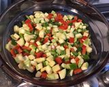 Une image de l'étape 6 de Queues de lottes aux poivrons, courgette et bouillon d'anis.