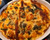 Foto del paso 10 de la receta: Crêpes gratinadas, rellenas de espinacas y gambas